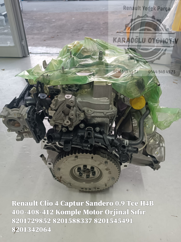 Dacia Sandero Komple Motor 0.9 Tce Turbo H4B 8201342064 - Görsel 2