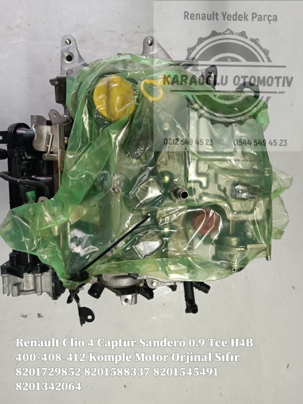 Dacia Sandero Komple Motor 0.9 Tce Turbo H4B 8201342064