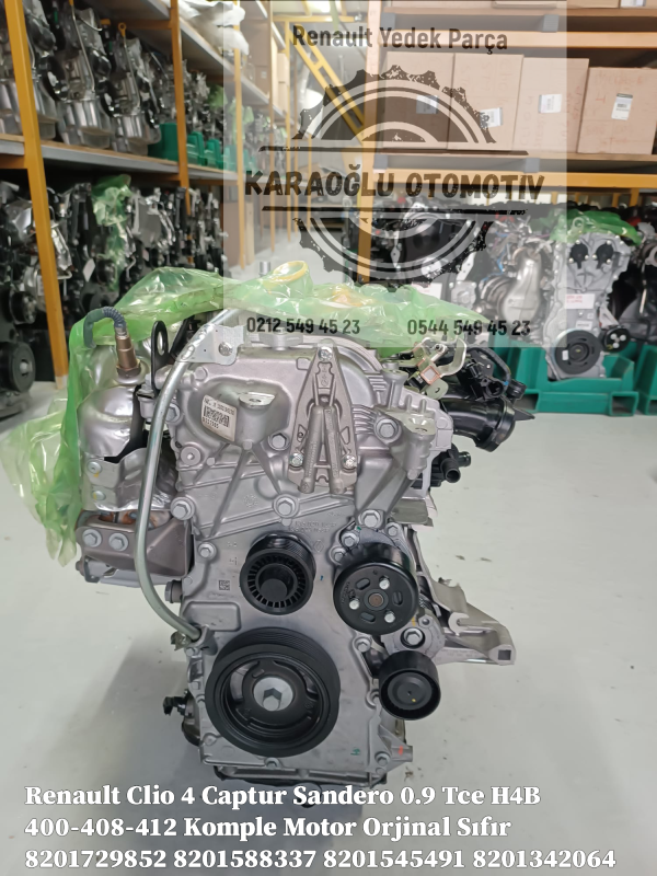 Renault Captur Benzinli Komple Motor 0.9 Tce H4B 400 8201342064 - Görsel 2