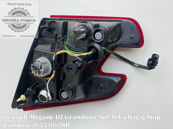 Renault Megane 3 Bagaj Stop Sinyal Lambası Sol Arka 265550028R - Görsel 2