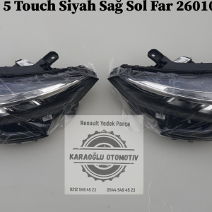 260606923R 260100902R 260606923R 260609987R Renault Clio V İçi Siyah Sol Far