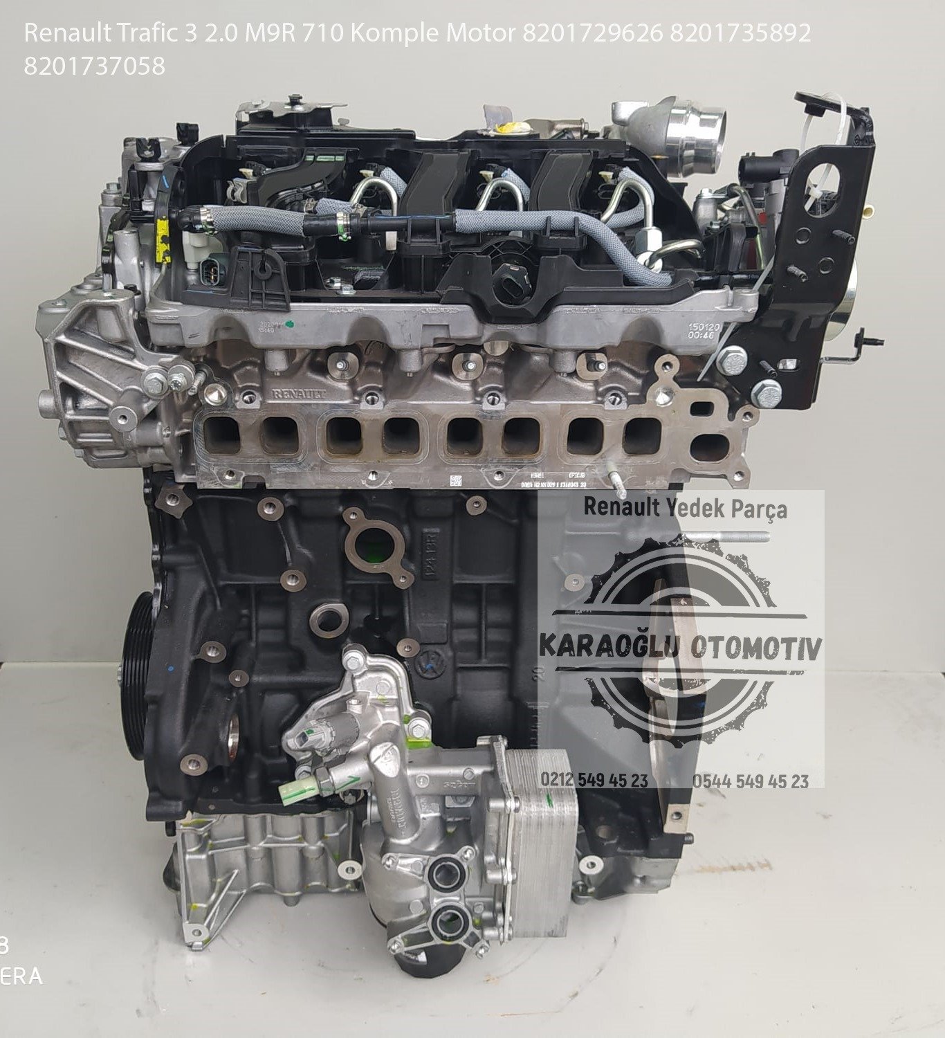 Renault Trafic 3 2.0 M9R 710 Komple Motor 8201729626 8201735892 8201737058