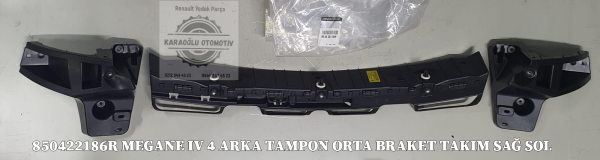 850422186R MEGANE IV ARKA TAMPON ORTA BRAKET TAKIM SAĞ SOL