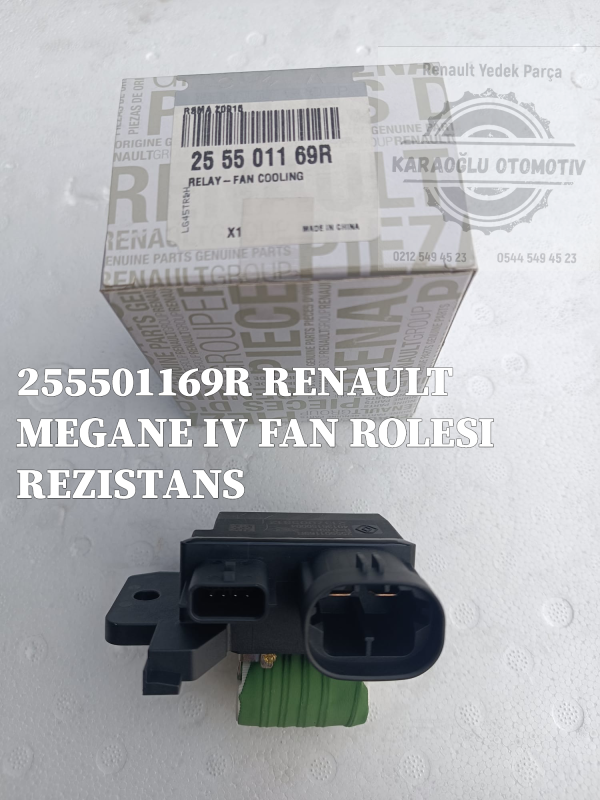 255501169R RENAULT MEGANE IV FAN ROLESI REZISTANS - Görsel 2