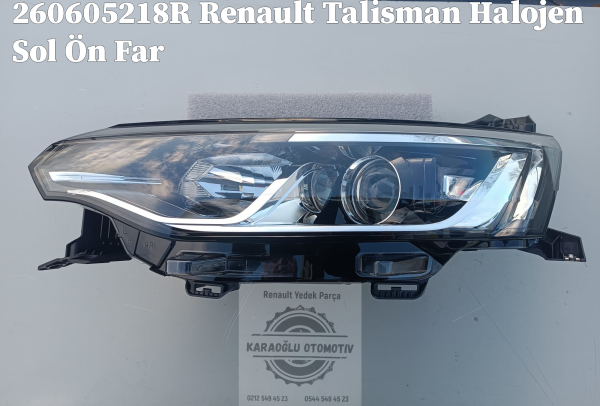 260605218R Renault Talisman Halojen Sol Ön Far