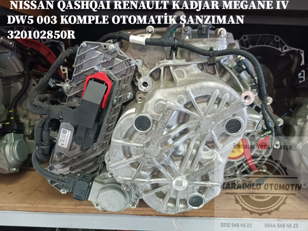 NISSAN QASHQAI RENAULT KADJAR MEGANE IV DW5 003 KOMPLE OTOMATİK ŞANZIMAN 320102850R