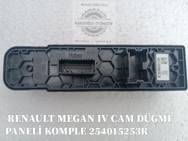 RENAULT MEGAN IV SOL ÖN KAPI CAM DÜGME PANELİ KOMPLE 254015253R - Görsel 2