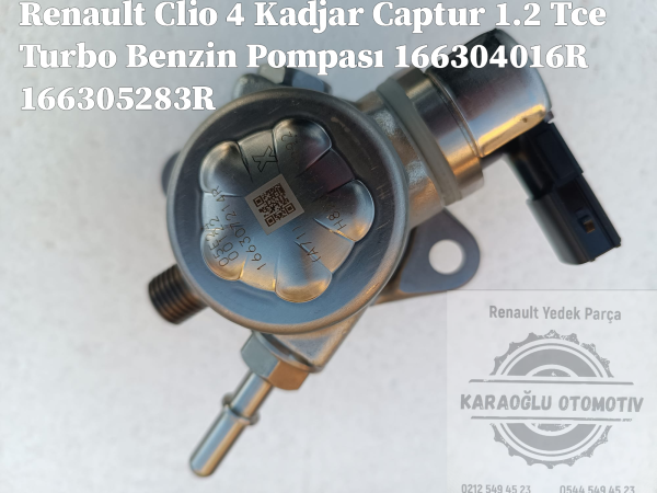 Renault Clio 4 Kadjar Captur 1.2 Tce Turbo Benzin Pompası 166304016R 166305283R - Görsel 4