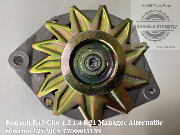 Renault R19 Clio 1.2 1.4 R21 Manager Alternatör Dinamo 12V 90 A 7700805159