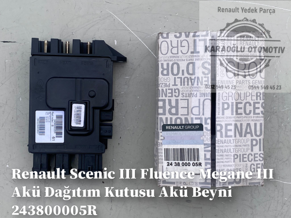 Fluence Megane 3 Scenic 3 Akü Dağıtım Kutusu Akü Beyni 243800005R