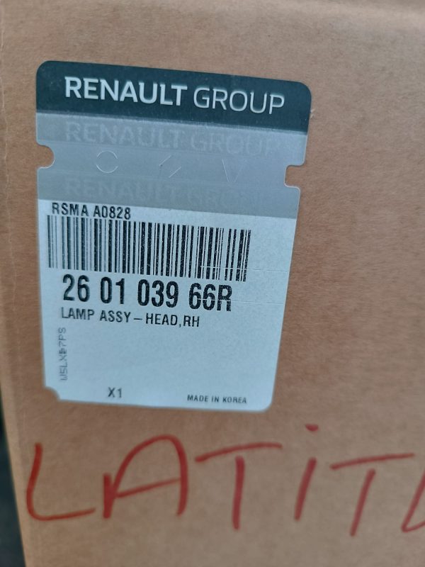 Renault Latitude Sağ Sol Halojen Far 260103966R 260601556R - Görsel 4