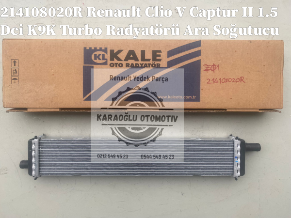 214108020R Renault Clio V Captur II 1.5 Dci K9K Turbo Radyatörü Ara Soğutucu