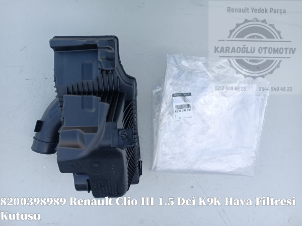 8200398989 Renault Clio III 1.5 Dci K9K Hava Filtresi Kutusu - Görsel 2