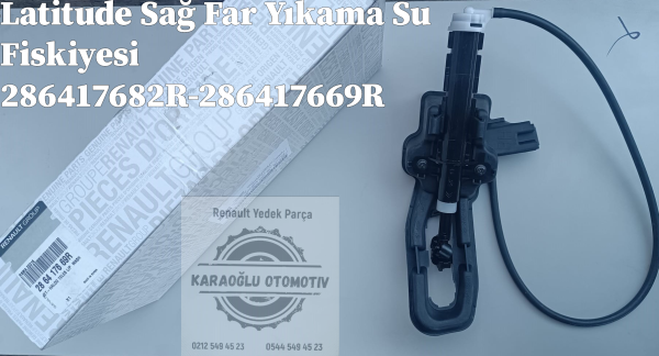 Renault Latitude Sağ Far Yıkama Su Fiskiyesi 286417682R 286417669R