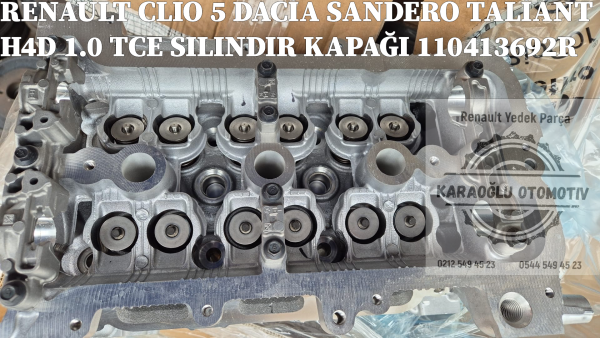 RENAULT CLIO 5 DACİA SANDERO TALİANT H4D 1.0 TCE SILINDIR KAPAĞI 110413692R