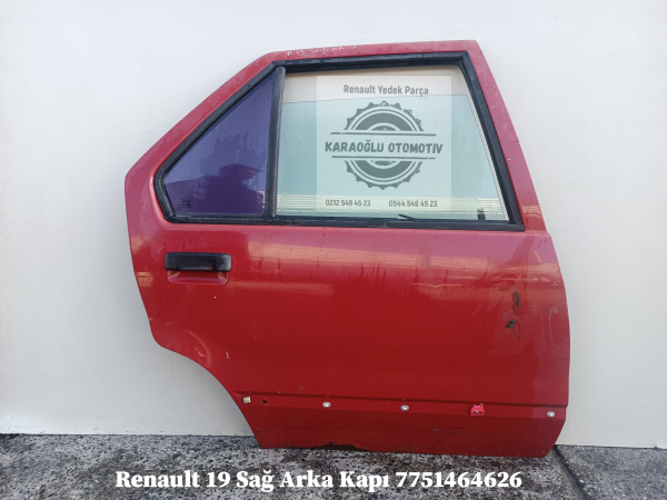 Renault 19 Sağ Arka Kapı 7751464626