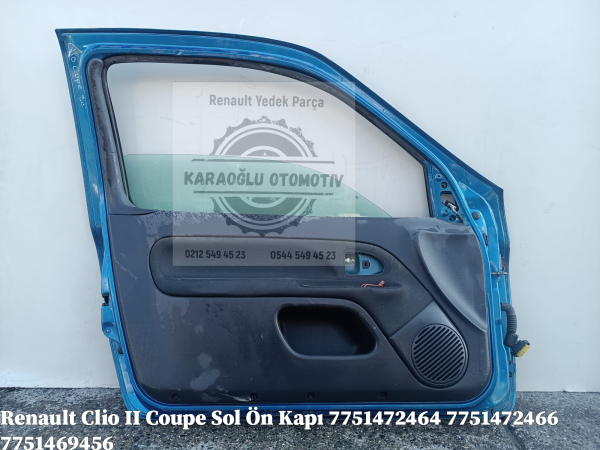 Renault Clio II Coupe Sol Ön Kapı 7751472464 7751472466 7751469456 - Görsel 2