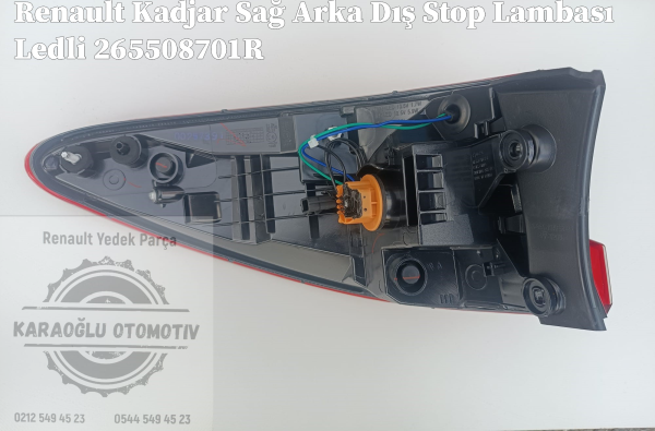 Renault Kadjar Sağ Arka Dış Stop Lambası Ledli 265508701R - Görsel 2