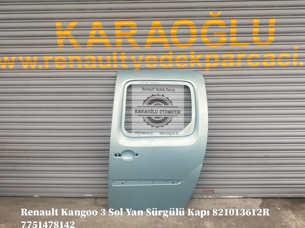 Renault Kangoo 3 Sol Yan Sürgülü Kapı 821013612R 7751478142