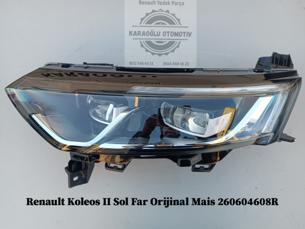 Renault Koleos II Sol Far Orijinal Mais 260604608R