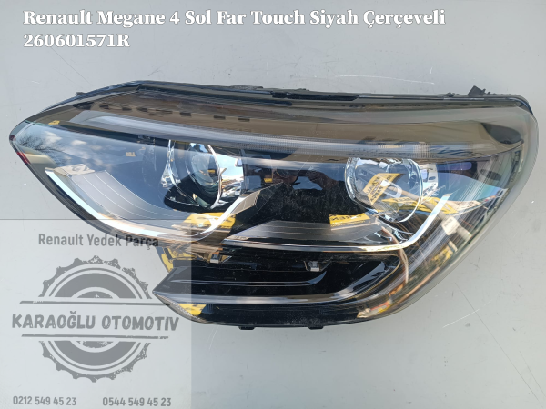 Renault Megane 4 Sol Far Touch Siyah Çerçeveli 260601571R