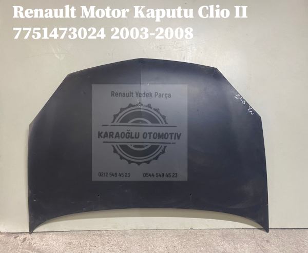 Renault Motor Kaputu Clio II 7751473024 2003-2008