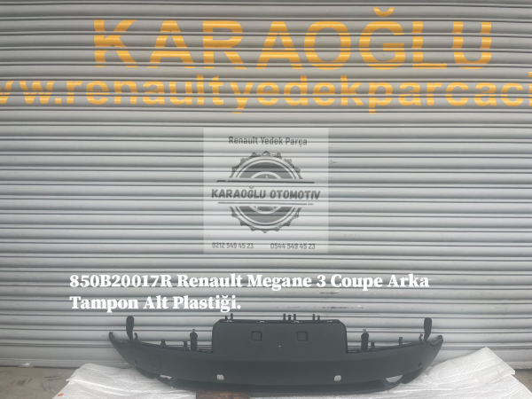 Renault Megane 3 Coupe Arka Tampon Alt Plastiği 850B20017R