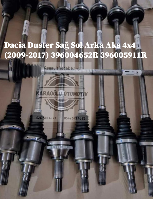 Dacia Duster Sağ Sol Arka Aks 4x4 (2009-2017) 396004652R 396005911R