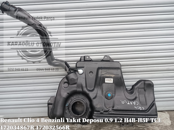 Clio IV Benzinli Yakıt Deposu 0.9 1.2 H4B-H5F TCE 172034867R 172032566R