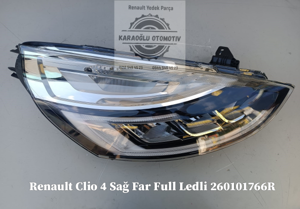 Renault Clio 4 Sağ Far Full Ledli 260101766R