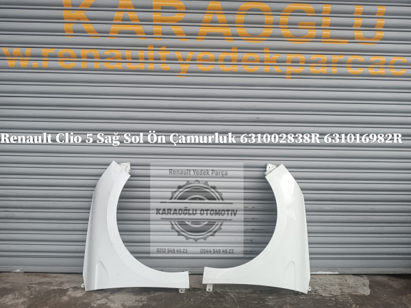 Renault Clio 5 Sağ Sol Ön Çamurluk 631002838R 631016982R