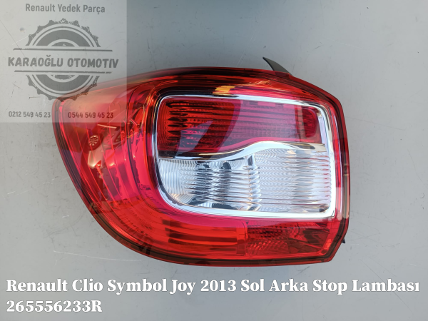 Renault Clio Symbol Joy 2013 Sol Arka Stop Lambası 265556233R