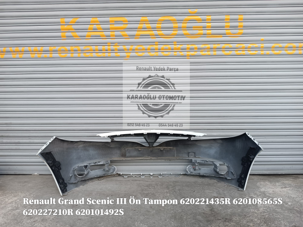 Renault Grand Scenic III Ön Tampon 620221435R 620108565S 620227210R 620101492S