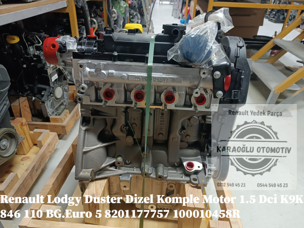 Dacıa Lodgy Duster Dizel Komple Motor 1.5 Dci K9K 846 110 BG.Euro 5 8201177757 100010458R - Görsel 2