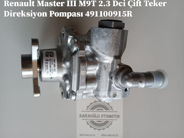 Renault Master III M9T 2.3 Dci Çift Teker Direksiyon Pompası 491100915R