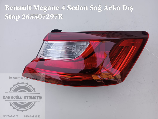 Renault Megane 4 Sedan Sağ Arka Dış Stop 265507297R