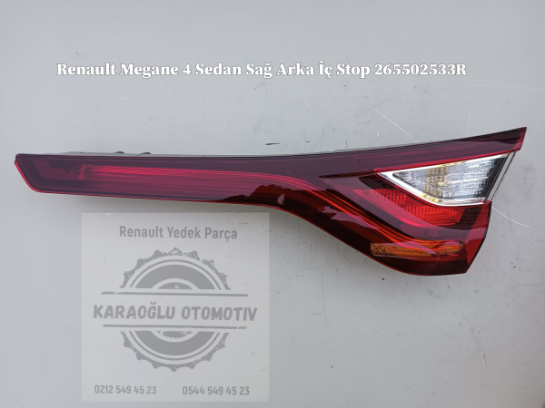 Renault Megane 4 Sedan Sağ Arka İç Stop 265502533R