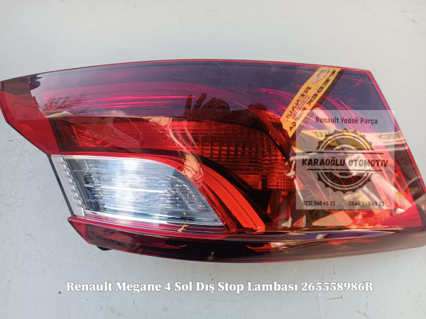 Renault Megane 4 Sol Dış Stop Lambası 265558986R