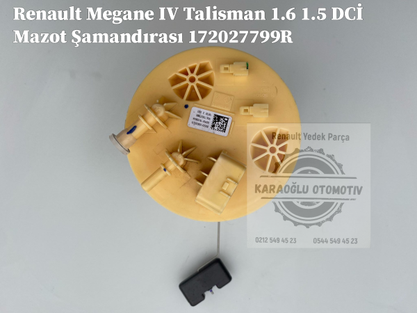 Renault Megane IV Talisman 1.6 1.5 DCİ Mazot Şamandırası 172027799R