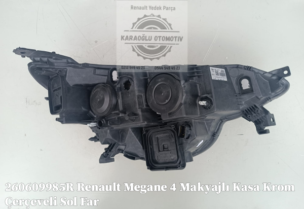 Renault Megane 4 Makyajlı Kasa Krom Çerçeveli Sol Far 260609985R - Görsel 2