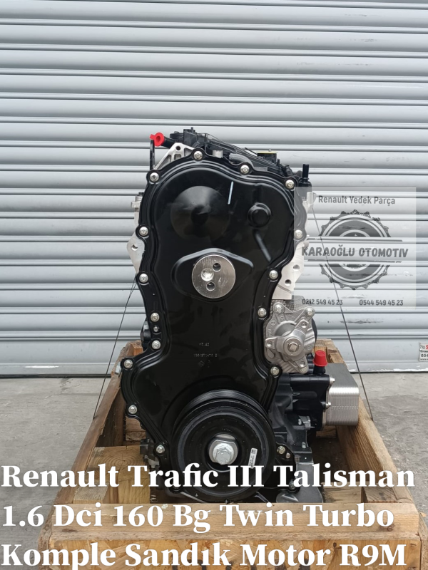 Renault Trafic III Talisman 1.6 Dci 160 Bg Twin Turbo Komple Sandık Motor R9M 452 8201604716 - Görsel 4