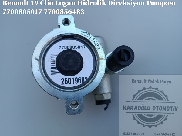 Clio Logan Renault 19 Hidrolik Direksiyon Pompası 7700805017 7700856483