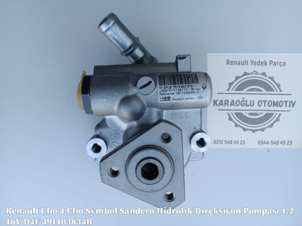 Renault Clio 4 Clio Symbol Sandero Hidrolik Direksiyon Pompası 1.2 16V D4F 491103834R - Görsel 2