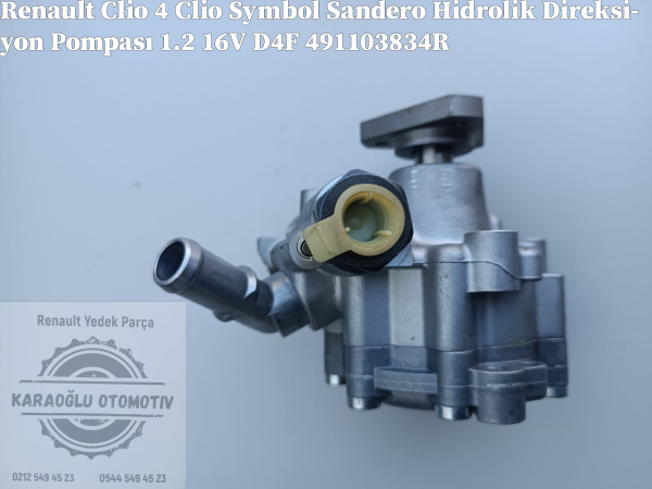 Renault Clio 4 Clio Symbol Sandero Hidrolik Direksiyon Pompası 1.2 16V D4F 491103834R