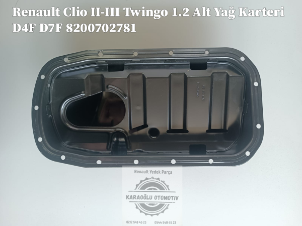 Renault Clio II-III Twingo 1.2 Alt Yağ Karteri D4F D7F 8200702781 7700100375 - Görsel 2
