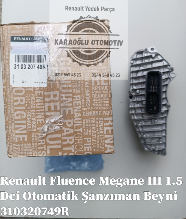 Renault Fluence Megane III 1.5 Dci Otomatik Şanzıman Beyni 310320749R