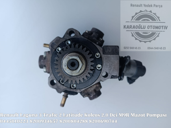 Renault Laguna 3 Trafıc 2 Latitude Koleos 2.0 Dci M9R Mazot Pompası 0445010223 8200934657 8200804288 8200690744