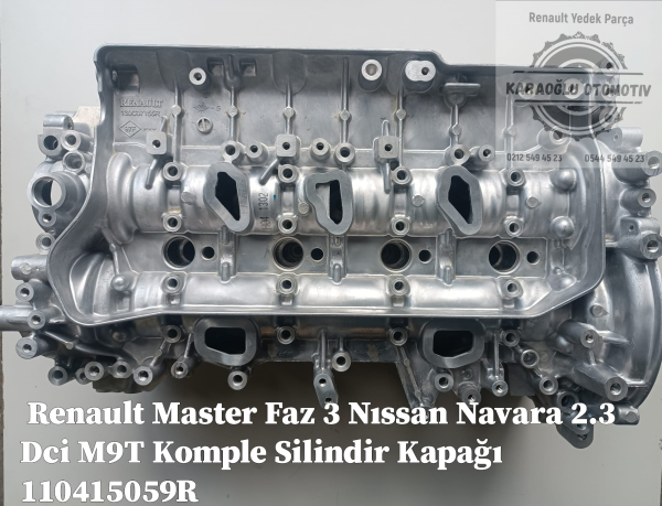 Renault Master 3 Faz 3 Nıssan Navara 2.3 Dci M9T Komple Silindir Kapağı 110415059R - Görsel 2