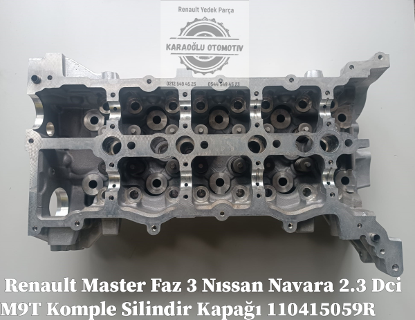Renault Master 3 Faz 3 Nıssan Navara 2.3 Dci M9T Komple Silindir Kapağı 110415059R - Görsel 3
