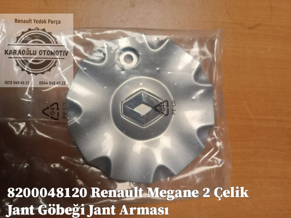 Renault Megane 2 Çelik Jant Göbeği Jant Arması 8200048120 - Görsel 2